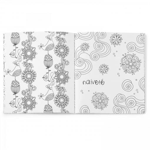 Zen Coloring Book Anti-Stress Soft Cover Journal-7