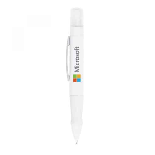 Misty Plastic Ballpoint Pen With Liquid Sanitizer Pump
