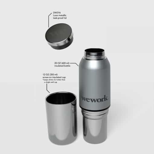 Switch-Hitter 2-In-1 600 Ml / 20 Oz Stainless Steel Bottle With 350 Ml / 12 Oz Cup-4