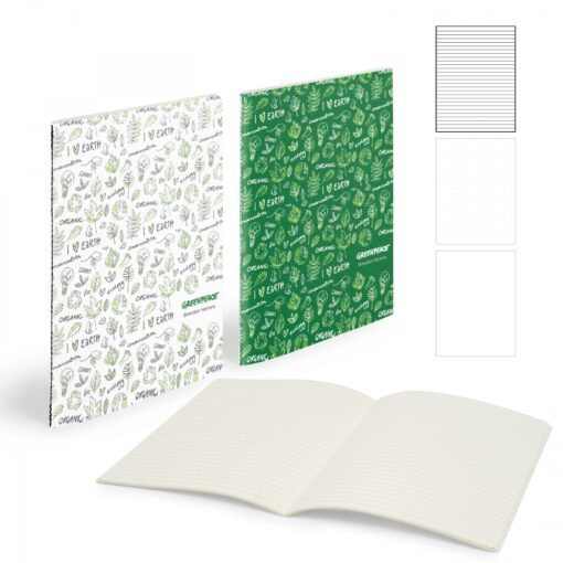 Mighty Centre Sewn Notebook 7" X 9" With 56 Pages-9