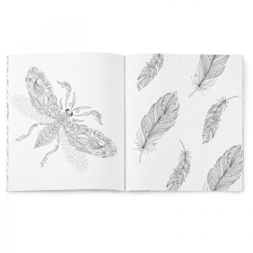 Zen Coloring Book Anti-Stress Soft Cover Journal-10