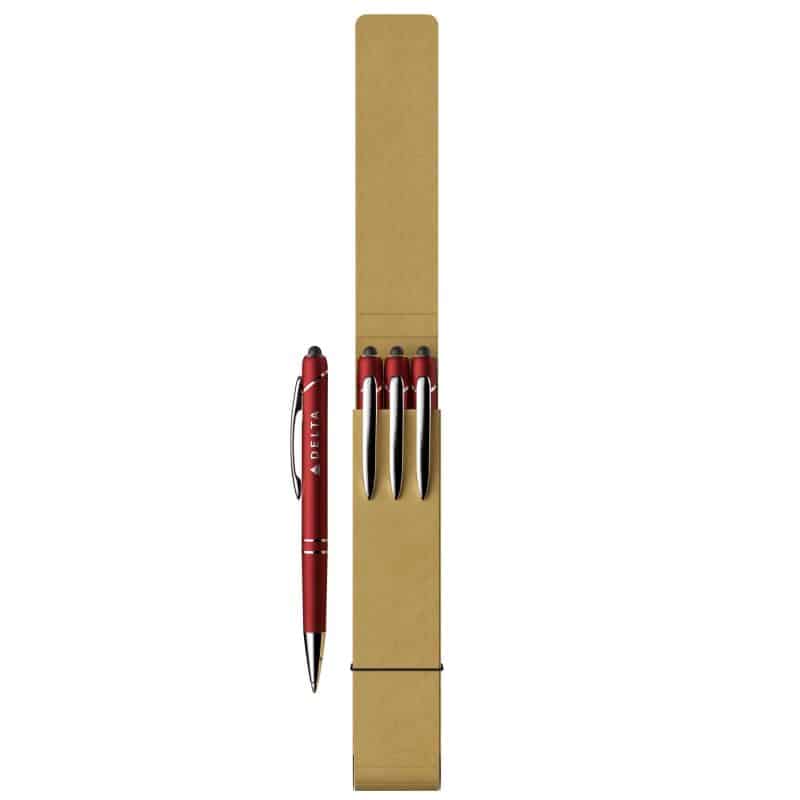 3-Piece Glacio Pen Set with Recycled Case - 2
