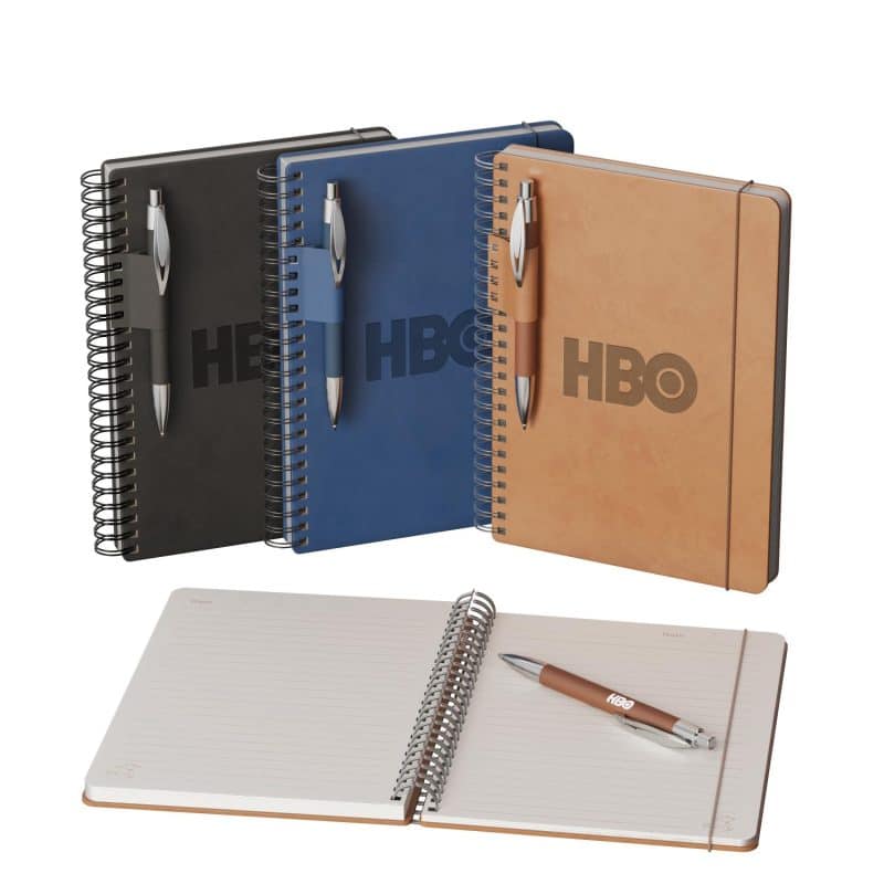 Preston Spiral Journal Pen Combo - 3