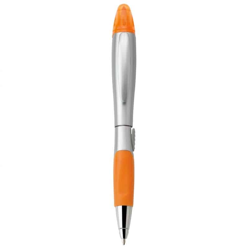 Silver Blossom Ballpoint Penhighlighter - 6
