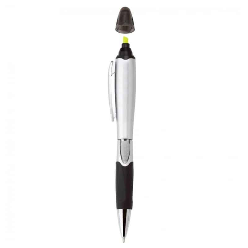 Silver Blossom Ballpoint Penhighlighter - 7