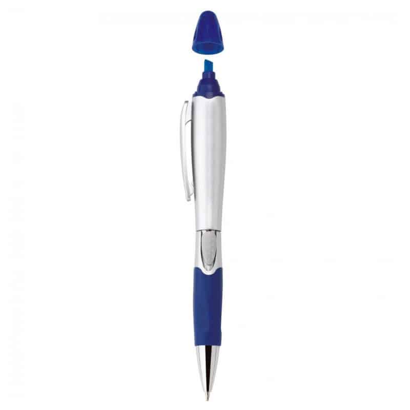 Silver Blossom Ballpoint Penhighlighter - 8
