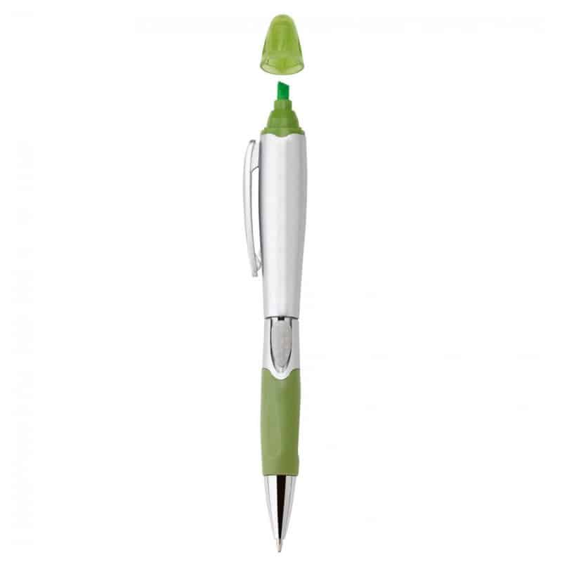 Silver Blossom Ballpoint Penhighlighter - 9