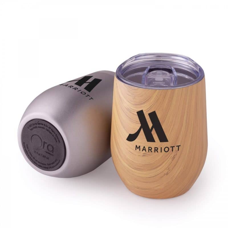 Small Talk Natural 300 Ml / 10 Oz Stainless Steel Stemless Cup - 6