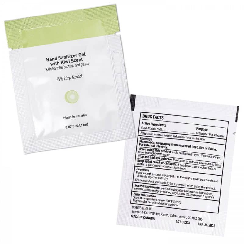 With Kiwi Scent And Large Customizable Sleeve 0 07 Fl Oz / 2 Ml Per Packet - 8