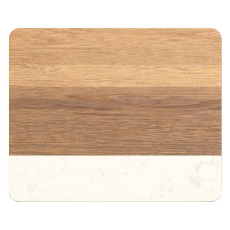 Brooke Acacia Wood And Faux Marble Cutting Board - 1
