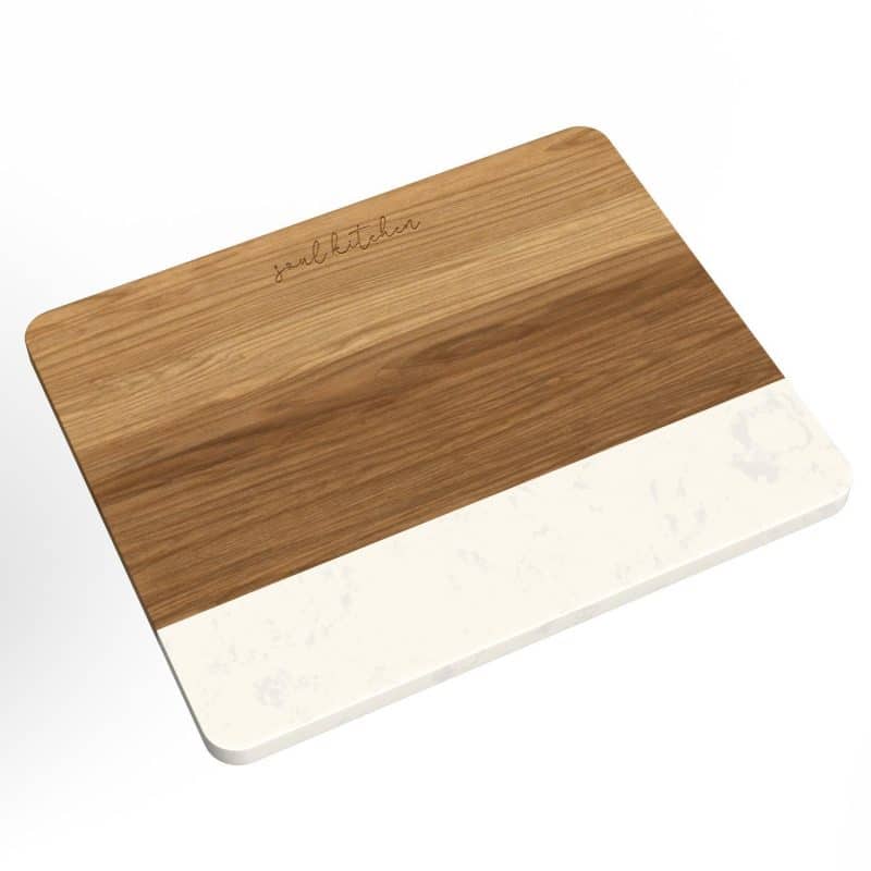 Brooke Acacia Wood And Faux Marble Cutting Board - 2