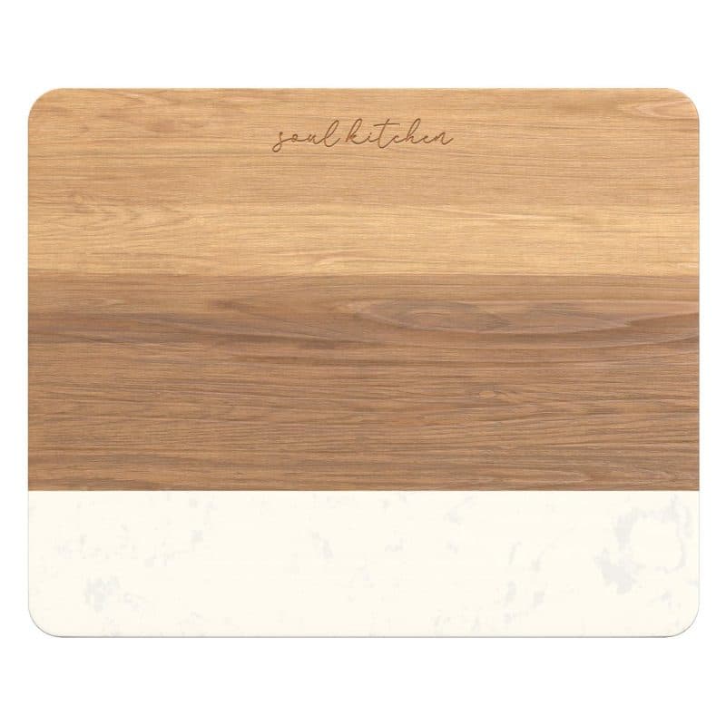Brooke Acacia Wood And Faux Marble Cutting Board - 3