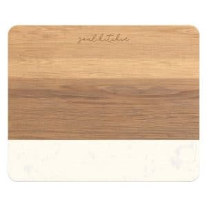Brooke Acacia Wood And Faux Marble Cutting Board