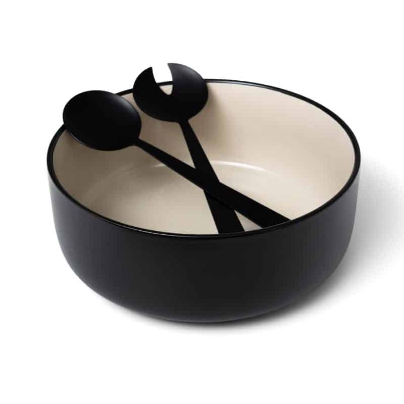 Solstice Porcelain Bowl And Serving Utensil Set - 7
