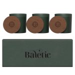 Vista Glass Candle 3-Pack With Acacia Wood Lids - 2