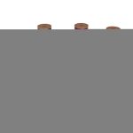 Vista Glass Candle 3-Pack With Acacia Wood Lids - 8