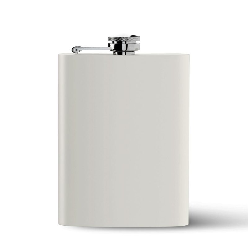 200ml 6 8oz RECYCLED STAINLESS STEEL FLASK - 1