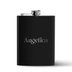 200ml 6 8oz RECYCLED STAINLESS STEEL FLASK - 2