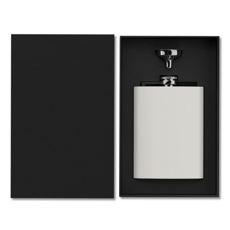 200ml 6 8oz RECYCLED STAINLESS STEEL FLASK - 5