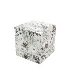 Ember 10 Oz Patterned Glass Candle With Acacia Wood Lid - 9