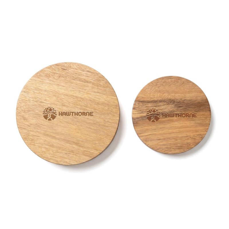 Hawthorne Ceramic And Acacia Wood Storage Jar Set - 3