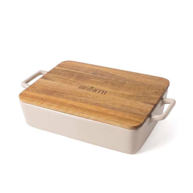 Hearth Stoneware Casserole Dish