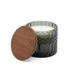 Horizon 296 Ml / 10 Oz Glass Candle With Acacia Wood Lid - 5