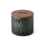 Horizon 296 Ml / 10 Oz Glass Candle With Acacia Wood Lid - 9