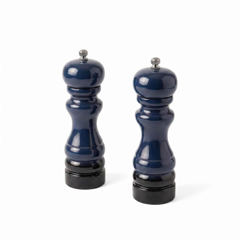 Prescott Oak Wood Salt And Pepper Mill Set - 7