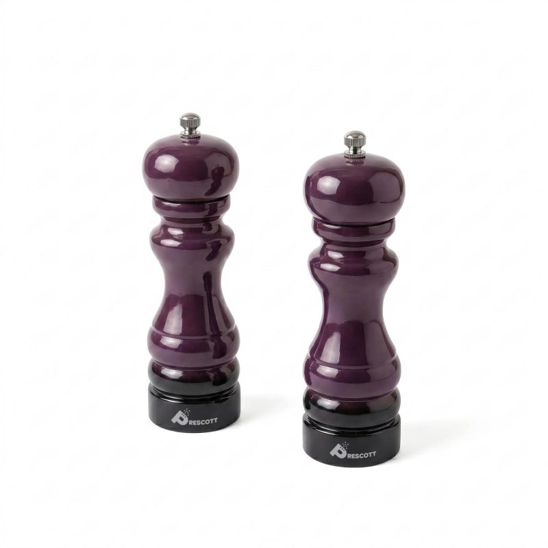 Prescott Oak Wood Salt And Pepper Mill Set