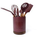 Radcliffe Stoneware Utensil Holder And Spatula Set - 9