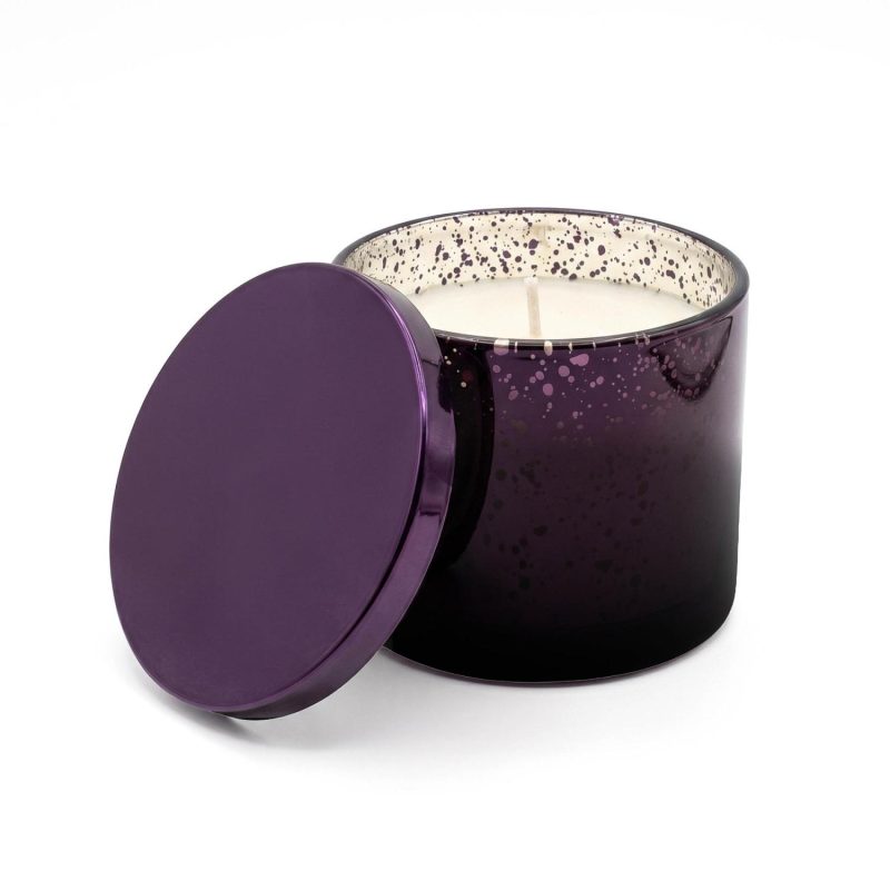 Solara 296 Ml / 10 Oz Metallic Glass Candle With Tin Lid - 1