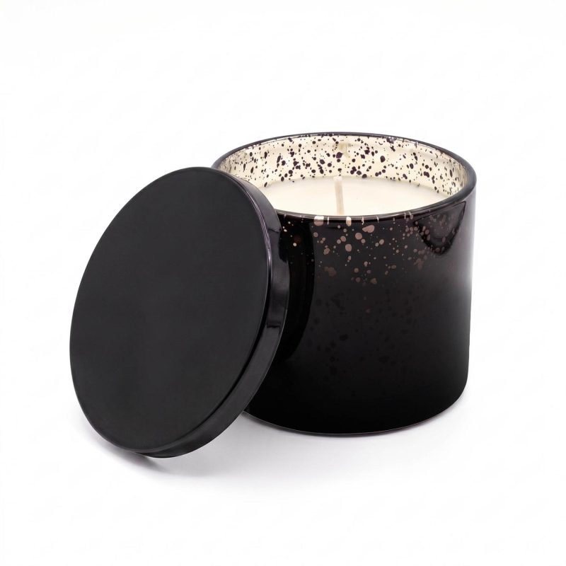 Solara 296 Ml / 10 Oz Metallic Glass Candle With Tin Lid - 8