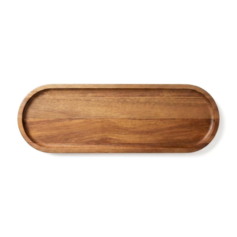 Sullivan Melamine Bowl Set With Acacia Wood Holder - 6