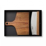Thornton Stainless Pizza Knife And Acacia Wood Cutting Board - 2