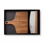 Thornton Stainless Pizza Knife And Acacia Wood Cutting Board - 3