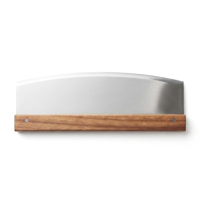 Thornton Stainless Pizza Knife And Acacia Wood Cutting Board - 6