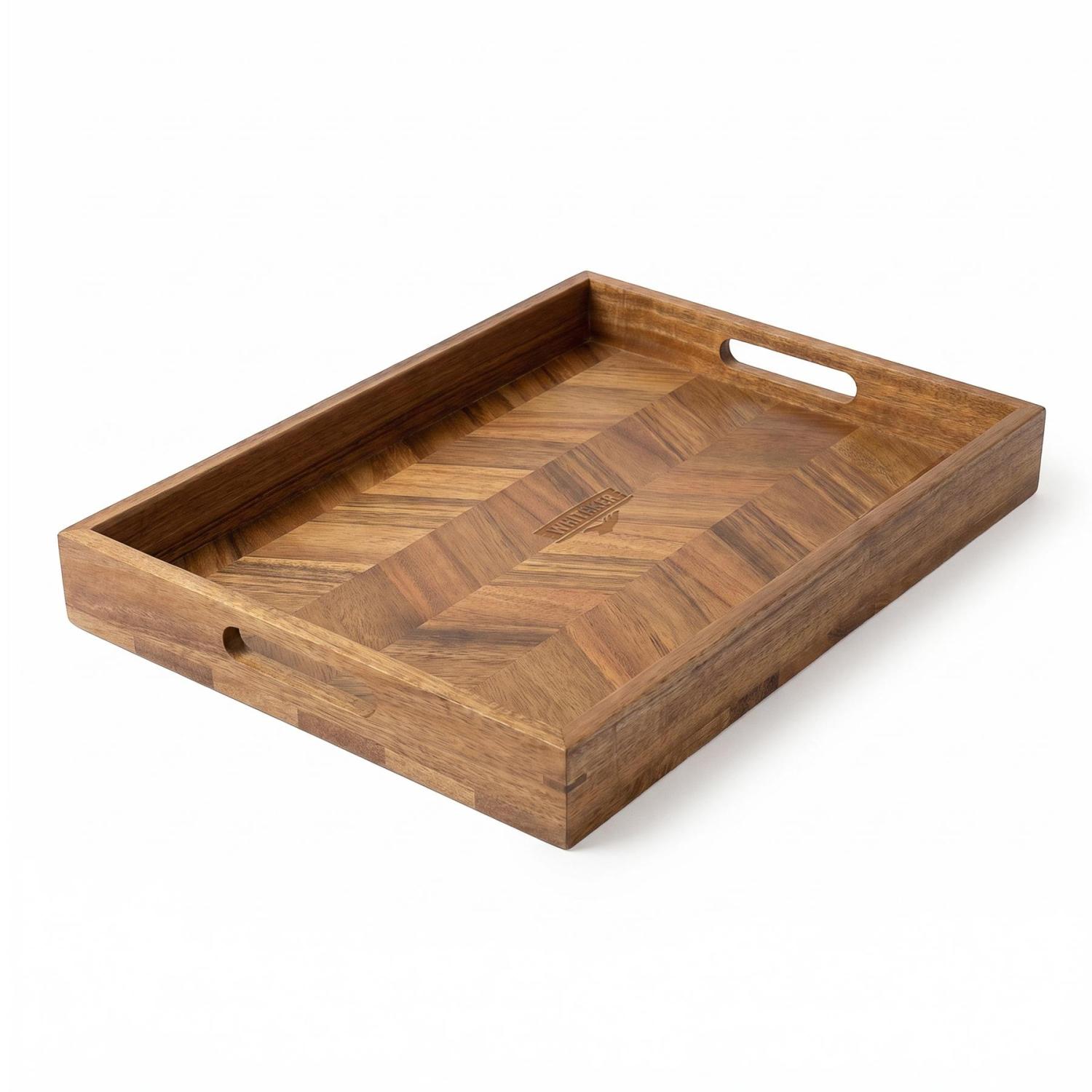 Whitaker Acacia Wood Herringbone Serving Board